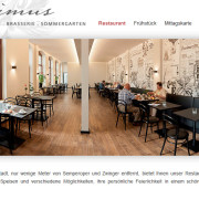 Überarbeitung der Webseite für das Dresdner Restaurant Maximus