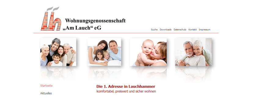 Erstellung einer neuen Webseite für die Wohngenossenschaft "Am Lauch"