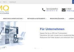 Neugestaltung der Webseite für die Zentrale für Management & Qualität