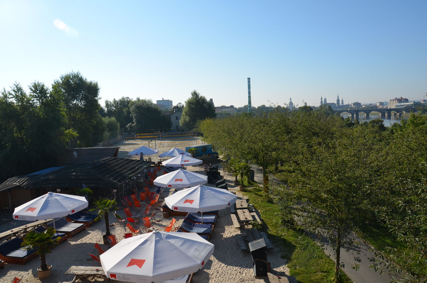 Ausblick Citybeach Dresden