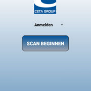 Der Startbildschirm der CETA App